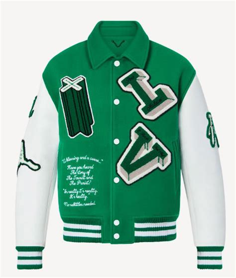 chaqueta louis vuitton verde|louis vuitton high school jacket.